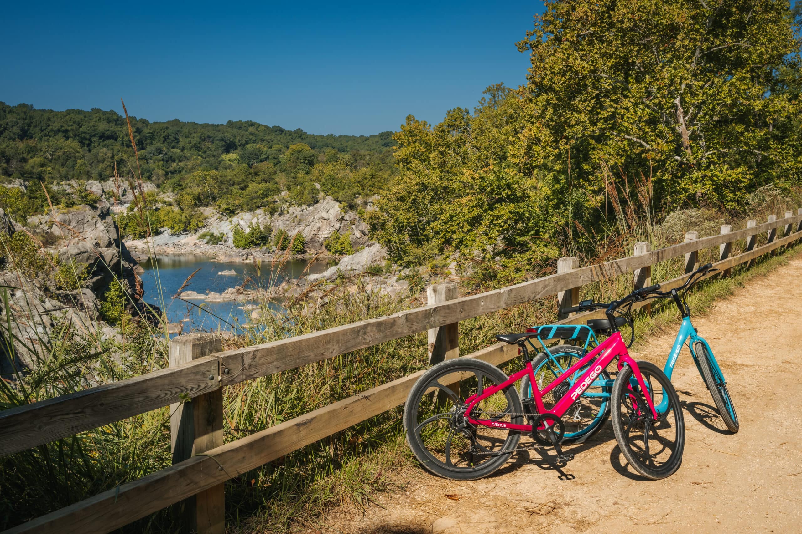 Pedego Bikes on C&O Canal Tow Path