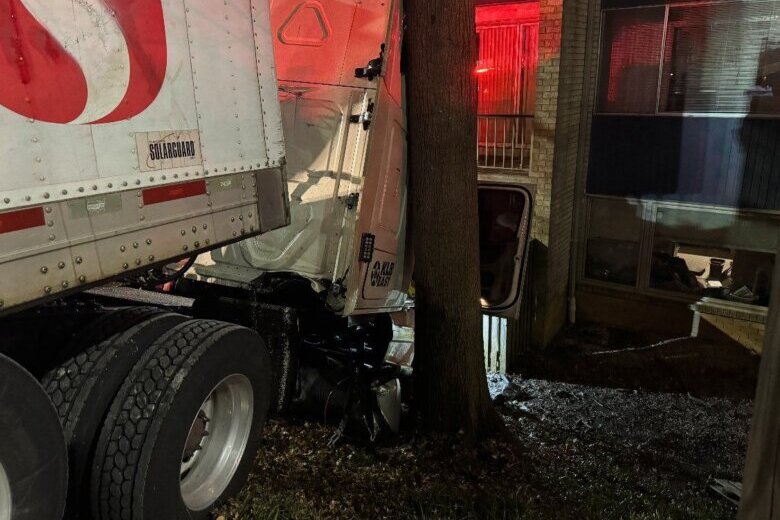Tractor-trailer incident in Rockville