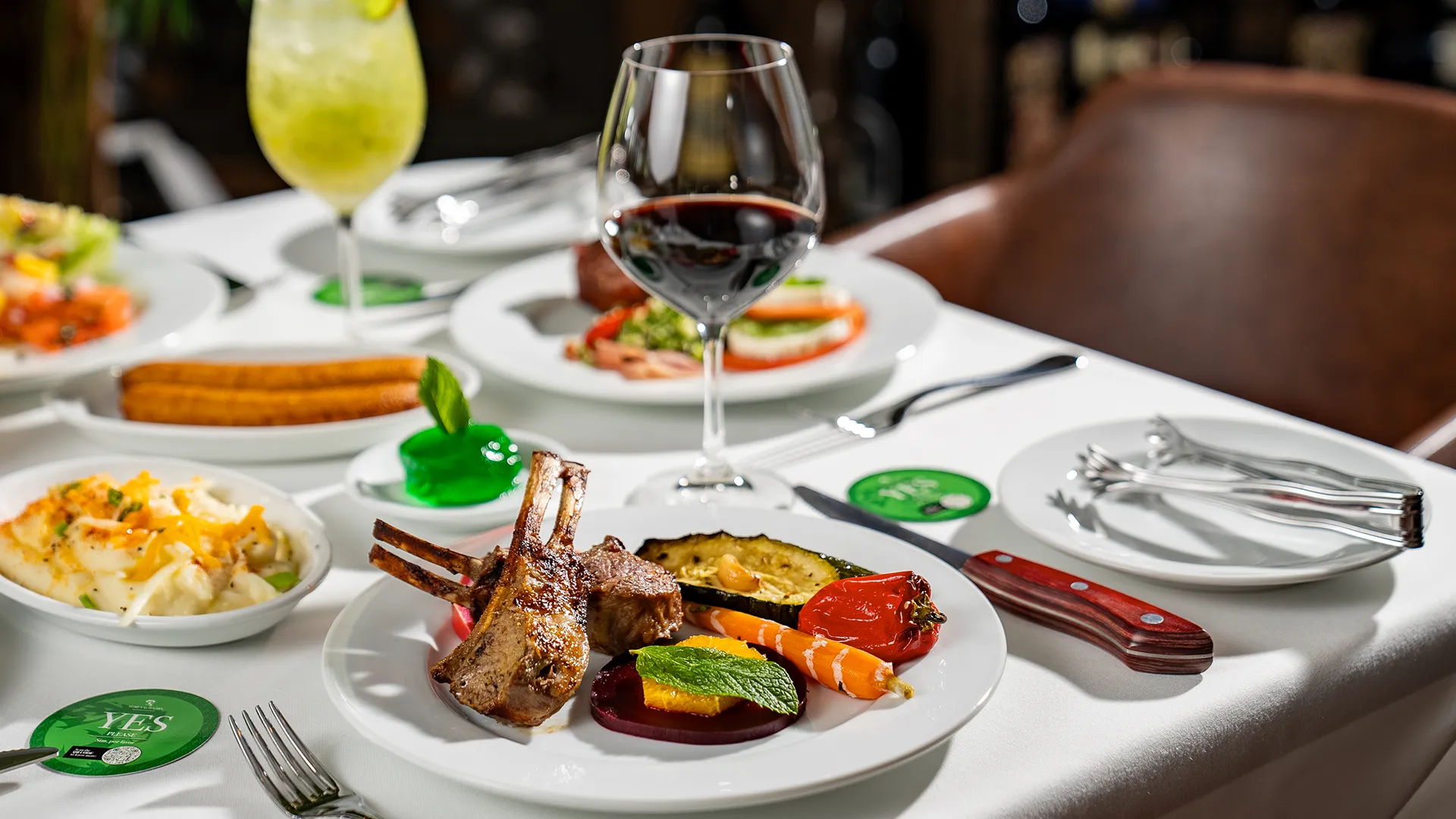 Lamb and sides at Terra Gaucha.