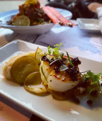 Scallop from Peter's Inn. Photo credit: Amy Langrehr.