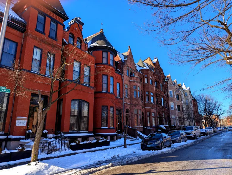 Along Eutaw Place in Baltimore.
