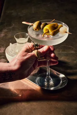 Martini service from Peter's Inn. Photo credit: Justin Tsucalas.