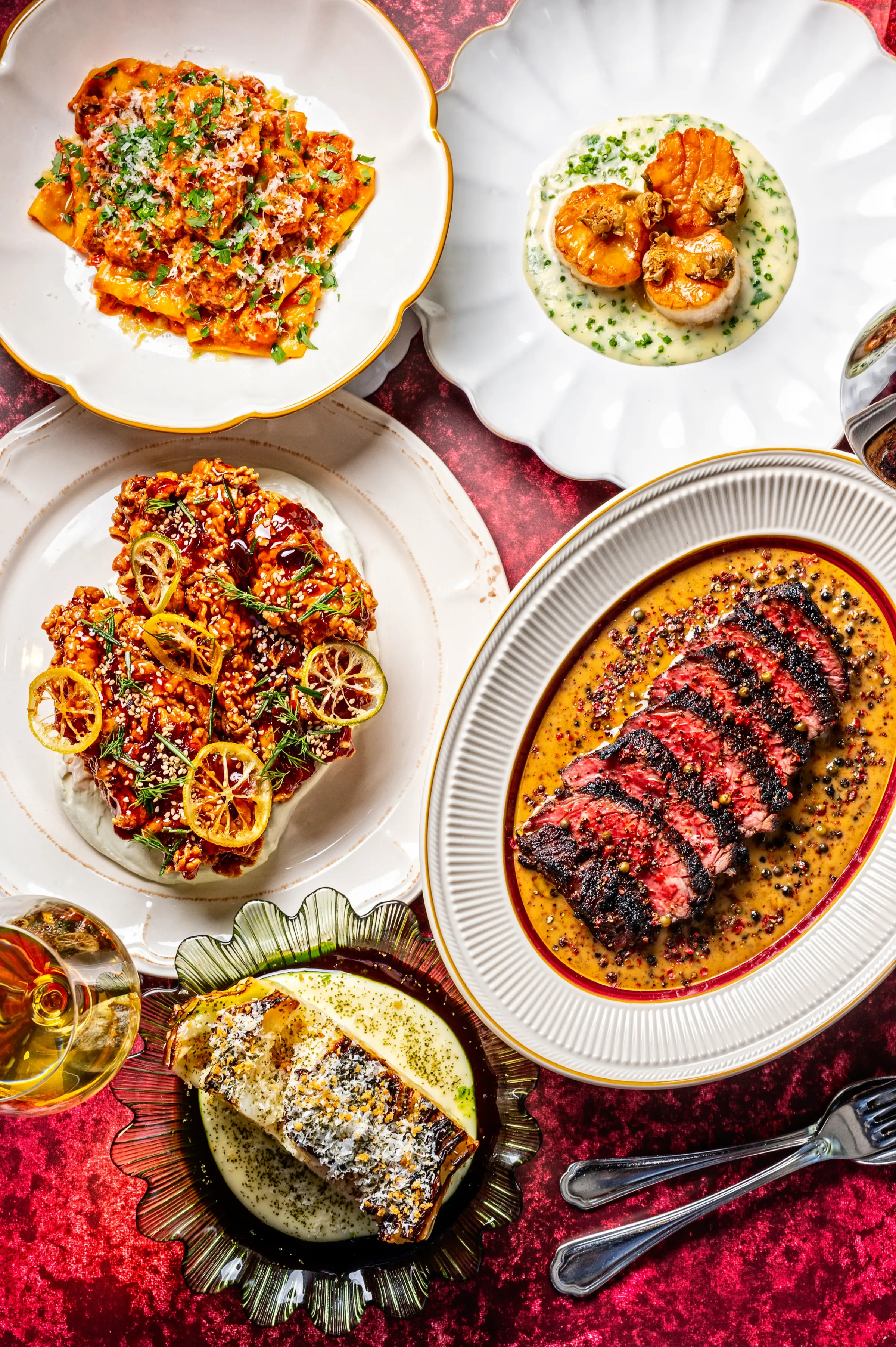 An assortment of dishes at Rye Bunny.