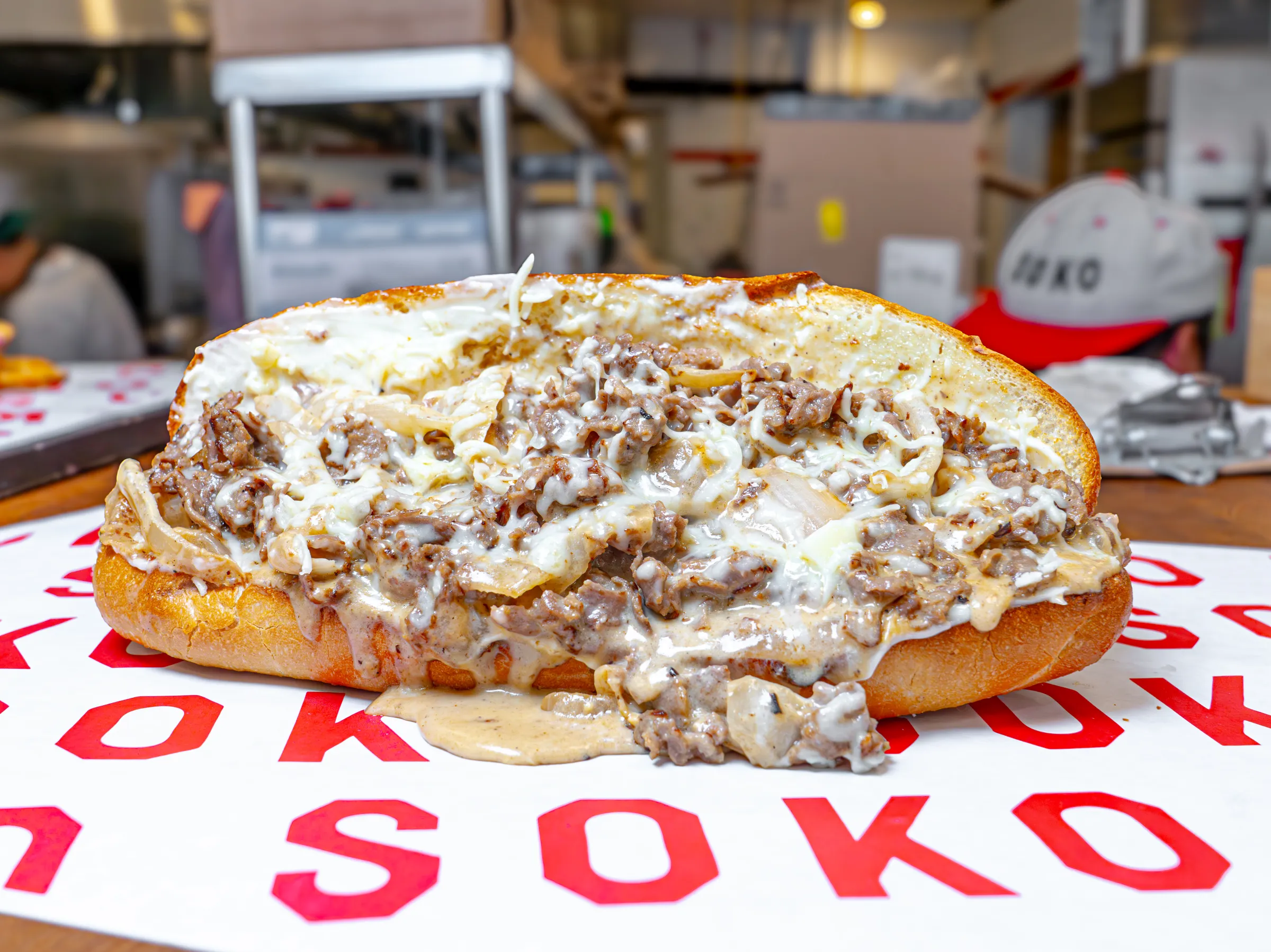 The famed cheesesteak at Soko Butcher.