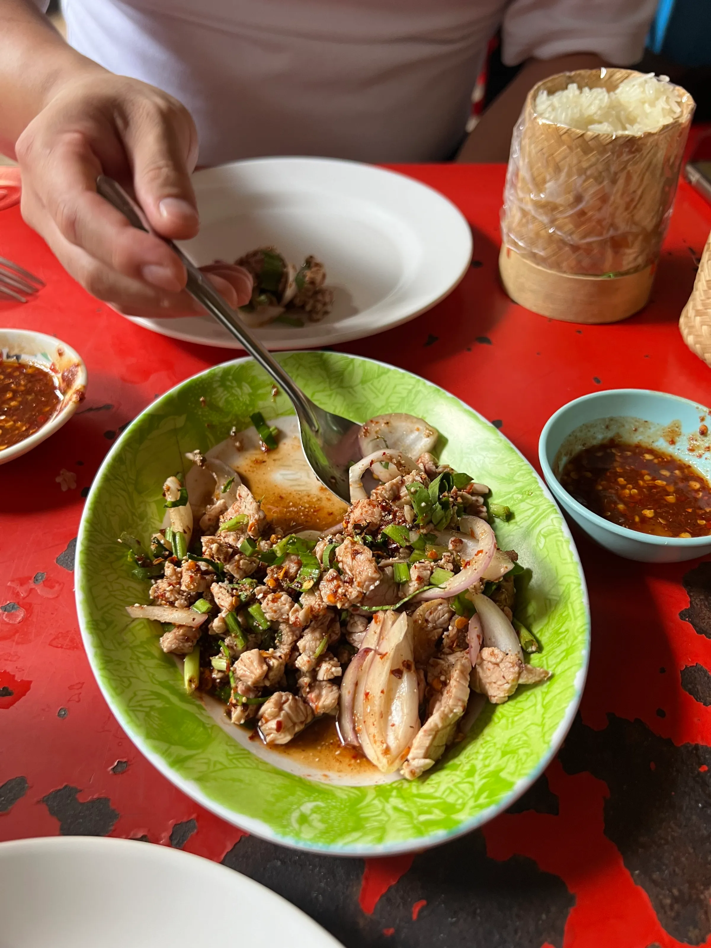 A fiery dish at Alfie’s pop-up in London.