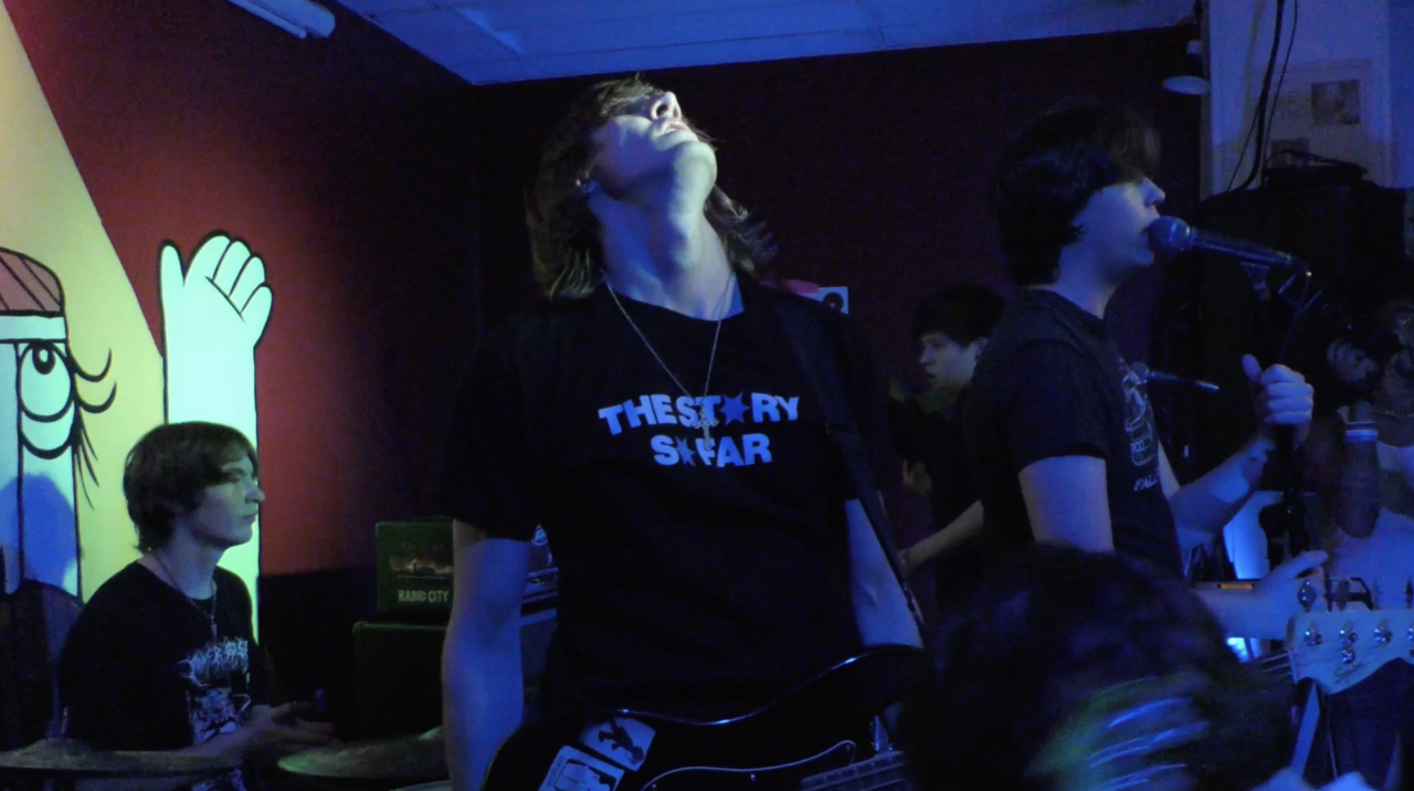 The band Insignia performing at Wax Atlas