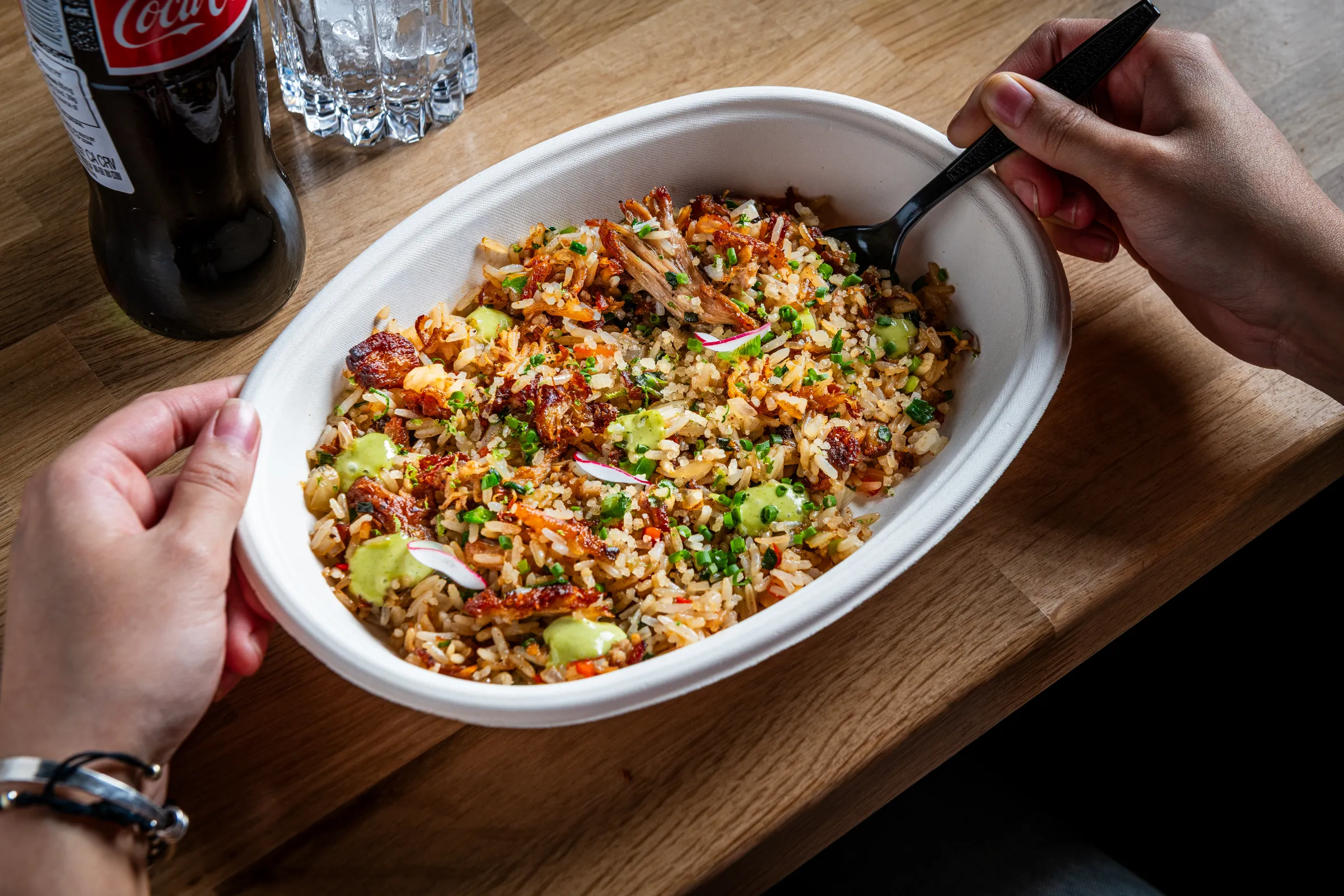 Panasia fried rice at Unido.