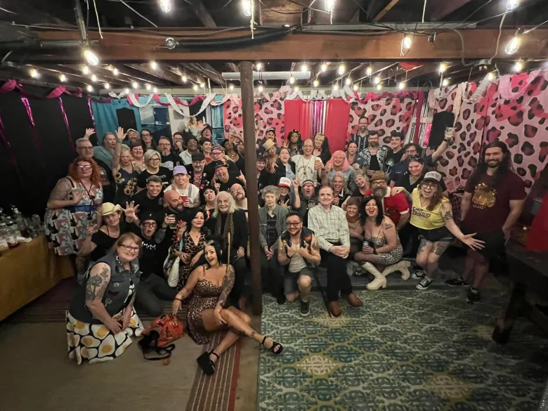 John Waters fans gathered at a private residence on Friday night as part of the Baltimore Weekend events.