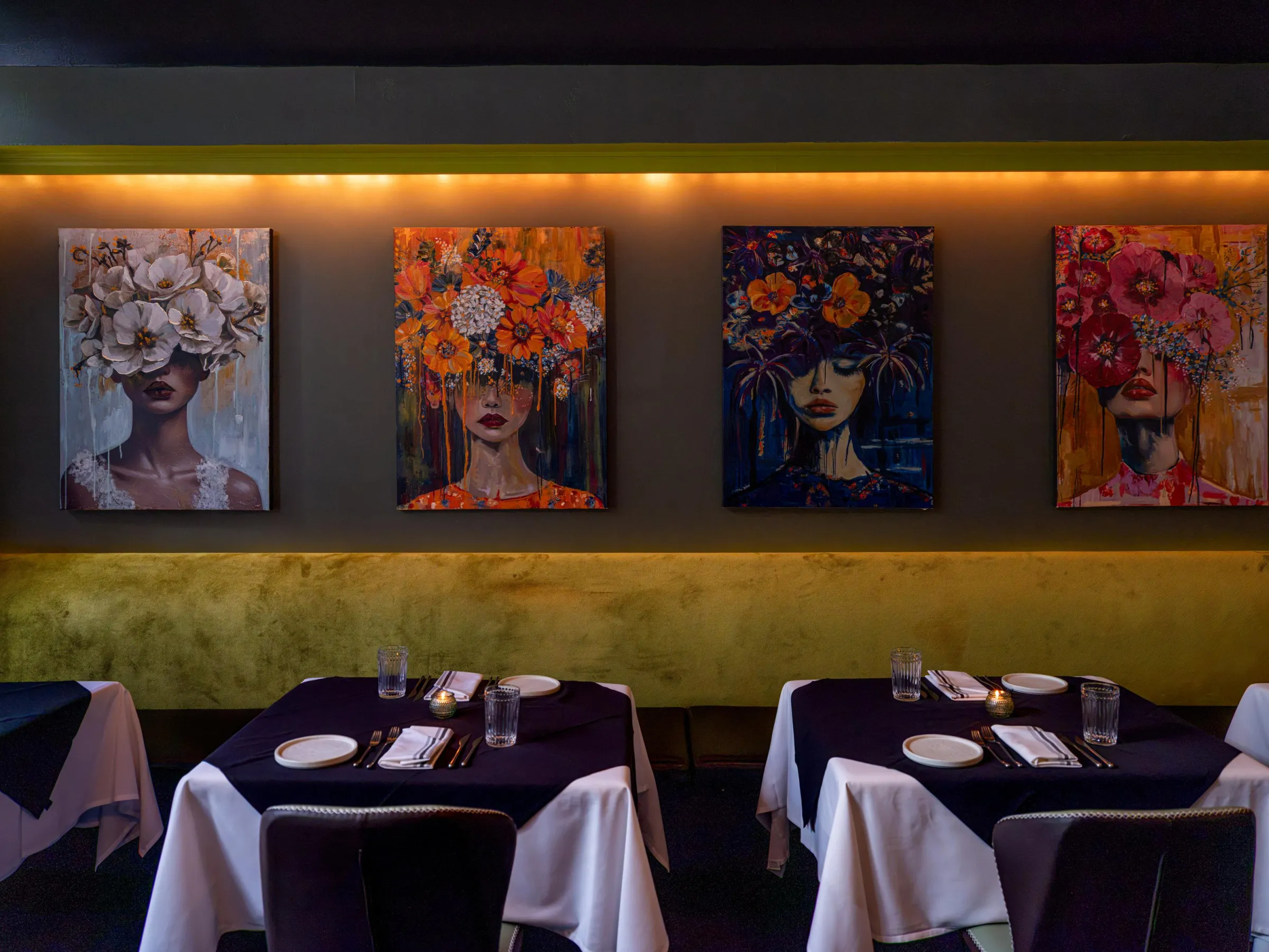 Ellizabetta is lined with portraits of familiar faces.