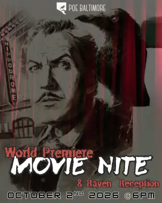 movie poster with photo of Vincent Price, words "Movie Nite" in white